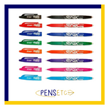 Pilot FriXion Erasable Rollerball Pen available in 12 Colours - Erasable Ink - 0.7 Tip - x2
