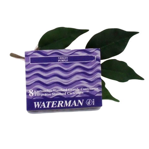 Waterman Cartridges Ink Fountain Pen Standard International Size x8 Purple/Violet LAST STOCK