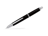 Pilot Capless Decimo Fountain Pen in Black with Rhodium Trims and a Medium Nib