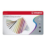 Stabilo Aquacolor Pencils Gift Tin 12, 24 or 36 Watercolour Pencils