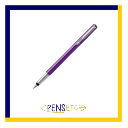 Purple Parker Vector Chrome Trim Fine Nib Fountain Pen
