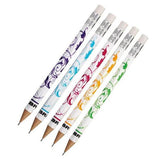 Zebra Cadoozle Pencils with Eraser Daisy Prints 2 x5 Packets Party Bag Gift
