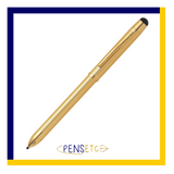 Cross Tech3+ Multi Function Pen - all you need in one pen - 23KT Gold Plate