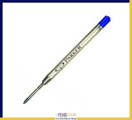 Parker Ballpoint Pen Refill Medium Blue Ink Tubed quantity 1, 6 or 12