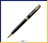 Parker Sonnet Black Lacquer and Gold Ballpoint Pen PKB017