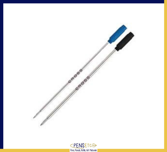 Cross Ballpoint Pen Refill with a BROAD Nib in Black 8101 or Blue 8100