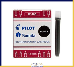 Namiki Pilot IC-100 Ink Cartridges BLACK x12