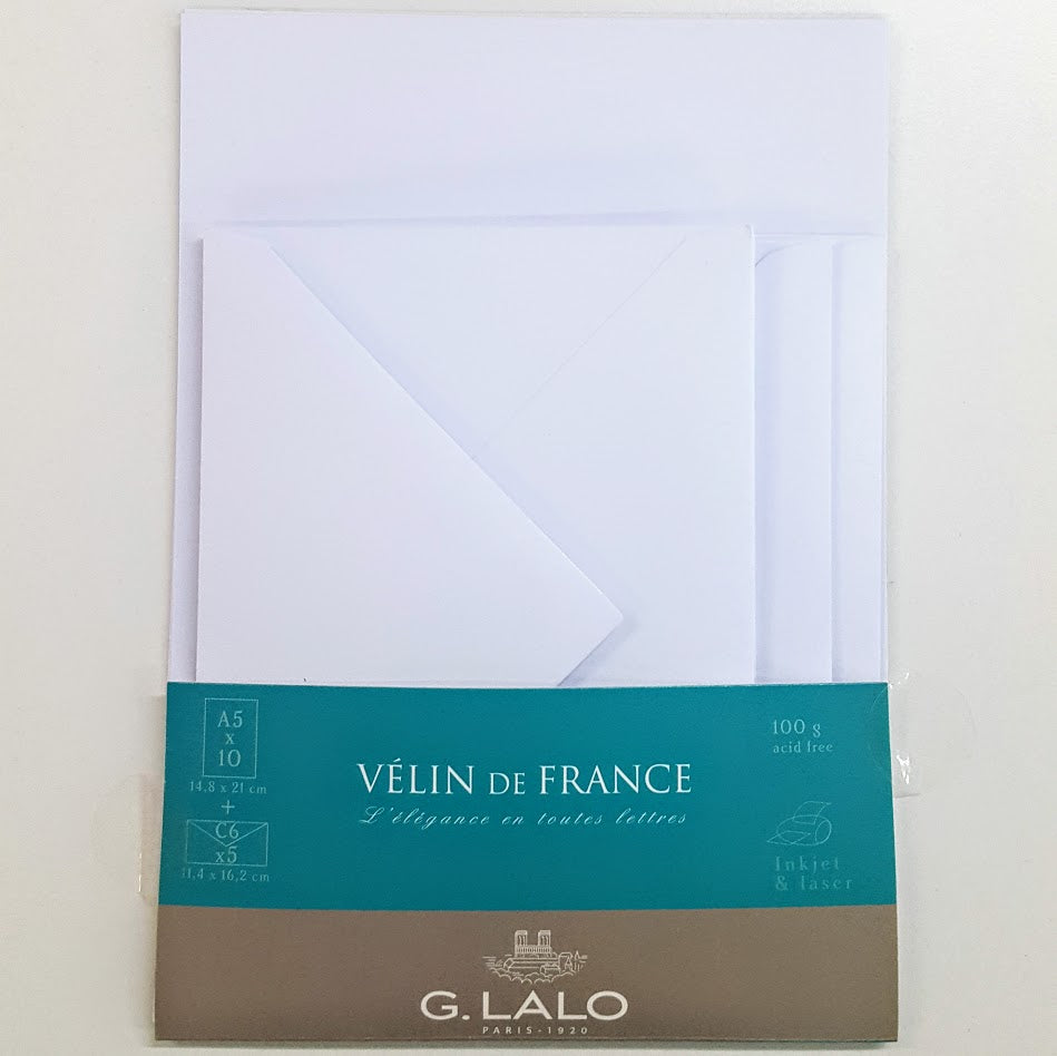 G. Lalo Luxury A5 Writing Paper and C6 Envelope Set – Pens Etc