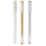 Pilot Choose Gel Pen x3 White Gold Silver Black Pens Pigment Ink 0.7mm Begreen Range Pen