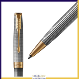 Parker Sonnet Cesile Ballpoint Pen in Sterling Silver and Gold