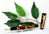 Parker Duofold Mini Fountain Pen International Check Amber Medium Nib
