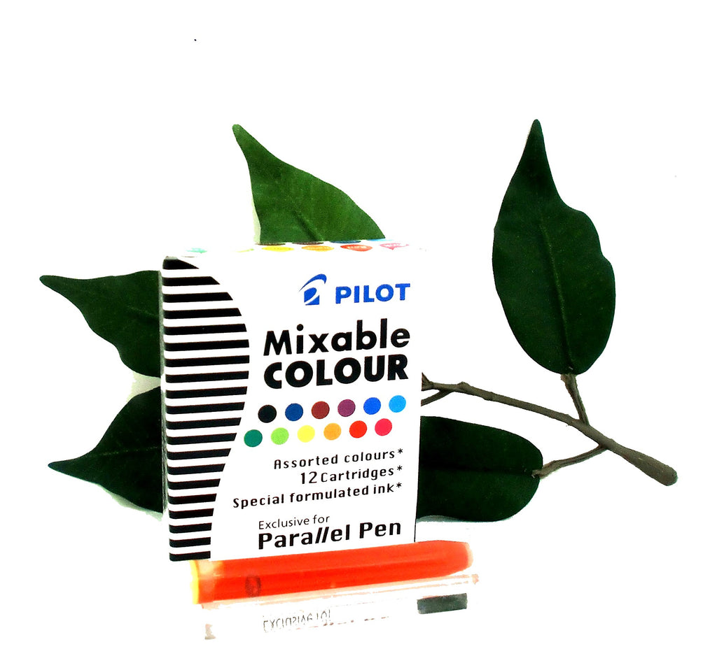 Pilot Parallel Pen Ink Cartridges ICP3 12 Pack Available in 12 Colours ...