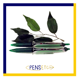 Pilot Hi-Tecpoint V5 Retractable Needlepoint Pen Fine Tip in Green x2
