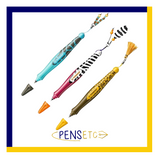 Stabilo 's move Wild Range pen Tassle, Beads or Feather Giraffe, Zebra, Leopard
