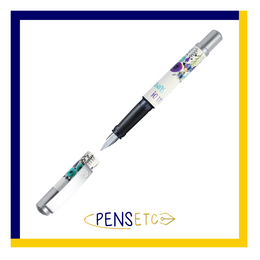 Stabilo beFab! Abstract Floral Fountain Pen with Chrome Trims