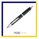Pilot Capless "Vanishing Point" Retractable Fountain Pen CARBONESQUE BLACK/CHROME Fine