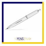 Pilot Capless Vanishing Point Retractable Fountain Pen Carbonesque White/Chrome