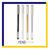 Pilot Choose Gel Pen x3 White Gold Silver Black Pens Pigment Ink 0.7mm Begreen Range Pen