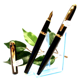 X-Pen Classic Fountain Pen and Ballpoint Pen Set in Black with Gold Detail 126
