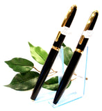 X-Pen Classic Fountain Pen and Ballpoint Pen Set in Black with Gold Detail 126