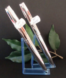 X-Pen Legend Fountain Pen, Ballpoint or Both in Stainless Steel and Chrome 401