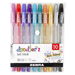 Zebra Doodlerz Gel Pen Assorted Set of 10