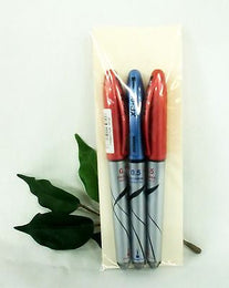 Zebra XP-05 Liquid Ink Rollerball Pen Fine 0.5mm Nib 3 Pack with 2 Red and 1 Blue