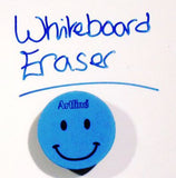 Artline Smiley Face Magnetic Dry Wipe Eraser for Whiteboards Available in 6 Colours