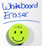 Artline Smiley Face Magnetic Dry Wipe Eraser for Whiteboards Available in 6 Colours