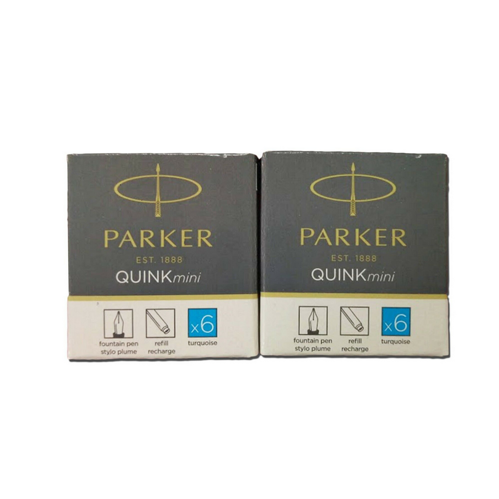 Parker Quink Mini Ink Cartridges x 12 available in 6 Colours – Pens Etc