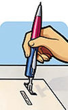 Goldring Twin Stamp Pen ballpoint Stamp Pen