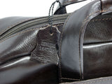 Quindici Leather 1 Compartment Laptop Briefcase Bag Black or Brown Veg Tan QVB 507