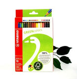 Stabilo Coloring Pencils 100% FSC Wood GREENcolors 3 Pack sizes 12, 18 or 24