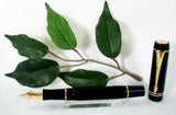 Parker Duofold Mini Fountain Pen International in Black and Gold Medium Nib