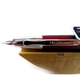 Pilot Capless Decimo Vanishing Point Fountain Pen with Red Body and Chrome Trims