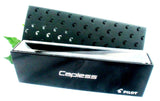 Pilot Capless Fountain Pen in Black with Rhodium Trims and a Medium Nib