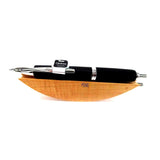 Pilot Capless Vanishing Point Fountain Pen with Black Birchwood Body and Chrome Trims