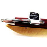 Pilot Capless Vanishing Point Fountain Pen with Red Birchwood Body and Chrome Trims