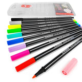 STABILO Pen 68 Fibre Tip Felt Pens - Limited Black Barrel Edition - 10 Pack