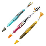 Stabilo 's move Wild Range pen Tassle, Beads or Feather Giraffe, Zebra, Leopard