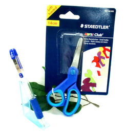 Staedtler Noris Club Left Handed Scissors 965 14 LN BK + Free Zebra Z-Grip Pencil