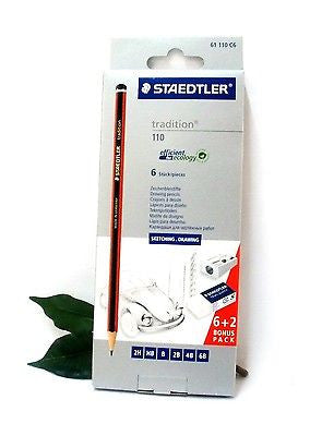 Staedtler Tradition Sketching and Drawing Pencil Set Bonus Pack 2 Free Pencils