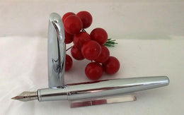 X-Pen Aura Fountain Pen Stainless Steel & Chrome 381F