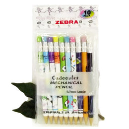 Zebra Cadoozle Pencils with Eraser Original Fun Designs x10 Party Bag Favorite